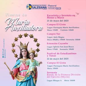 afiche fiesta de maria auxiliadora